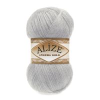 Alize Angora Gold Knitting Yarn 21 - Grey
