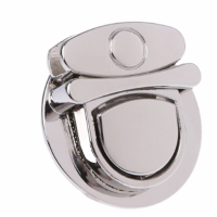 Round Large Clasp for Bags  2 - Silver